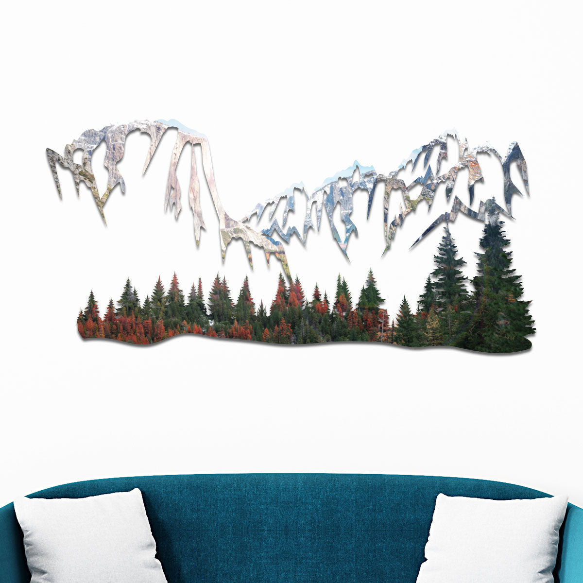 Metal Mountain Wall Art