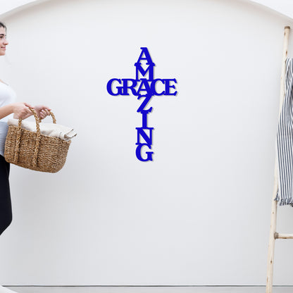 Amazing Grace Cross Sign