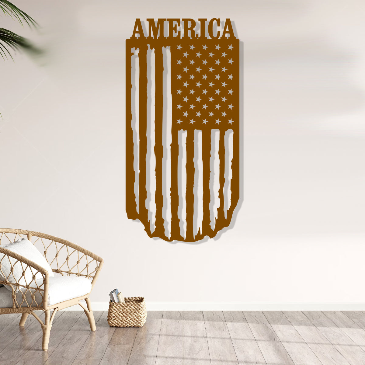 American Flag Hanging