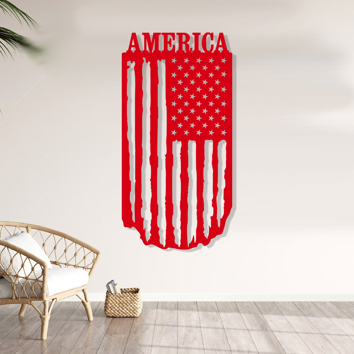 American Flag Hanging