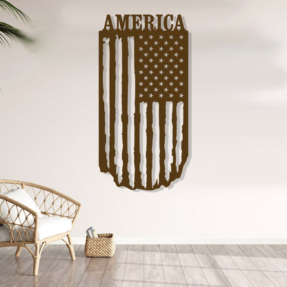 American Flag Hanging