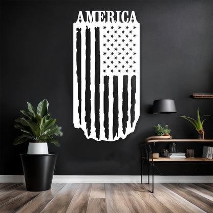 American Flag Hanging