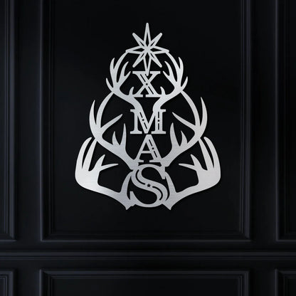 Holiday XMAS with Antler Tree Design