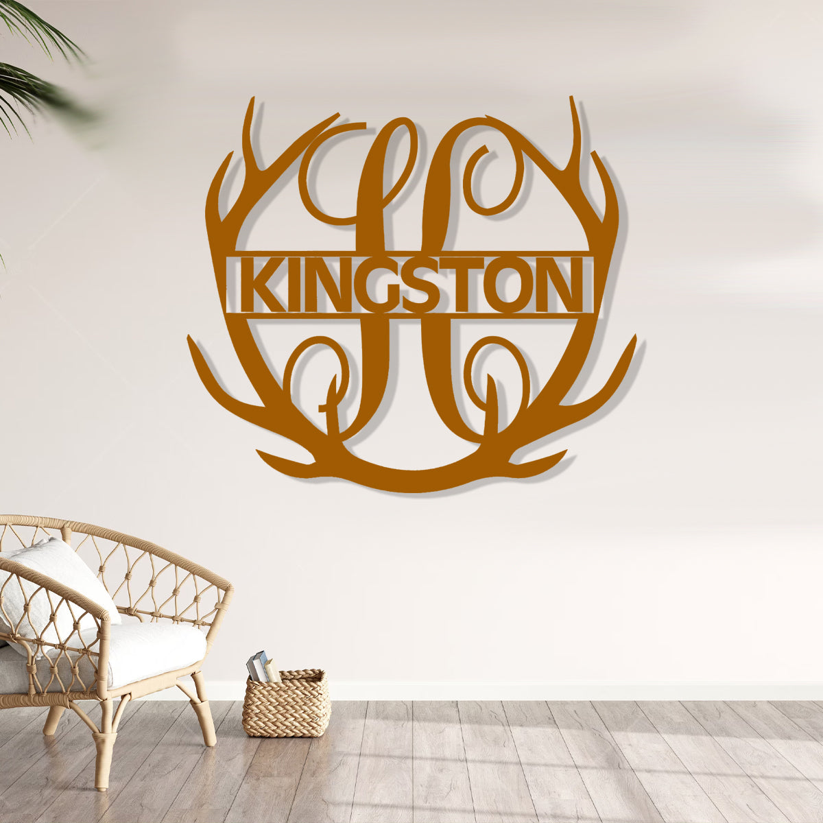 Antlers Monogram Initial and Name