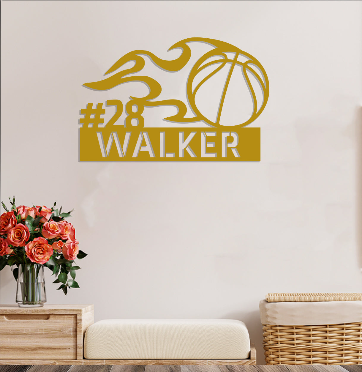Basketball Name Sign
