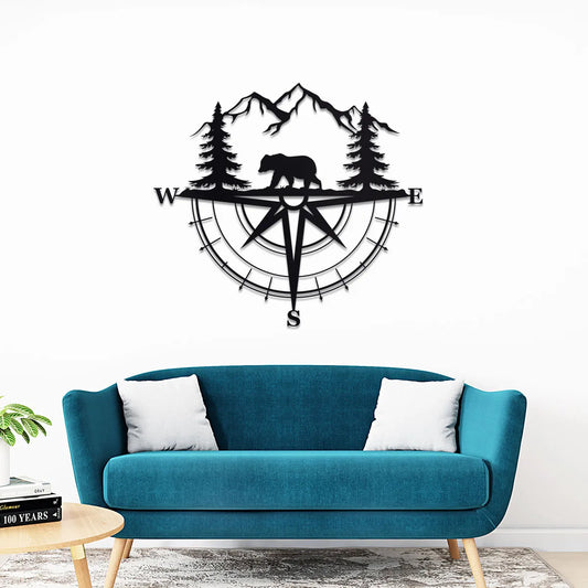 Bear Compass Sign