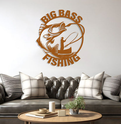 Big Bass Fishing Sign