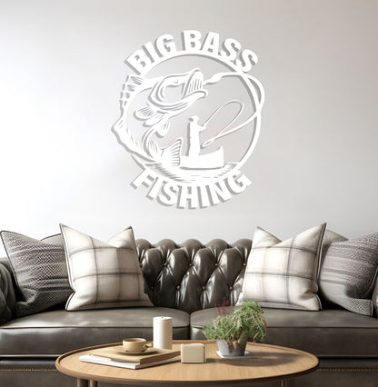 Big Bass Fishing Sign