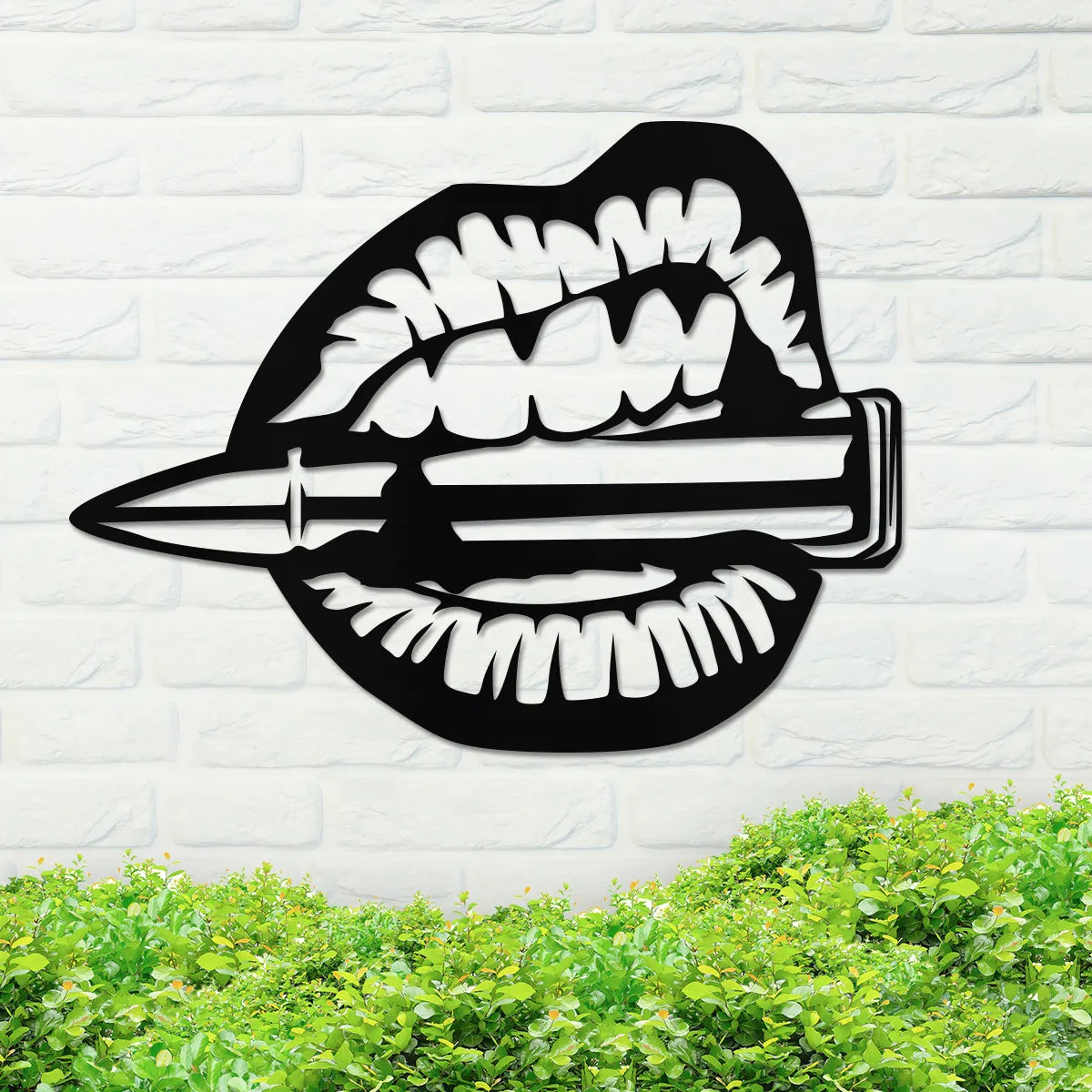 Mouth Chewing Bullet Sign