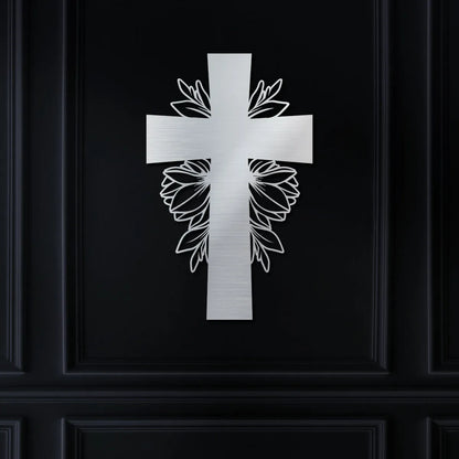 Simple Cross with Leaves