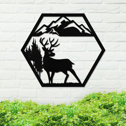 Deer in the Mountains Sign