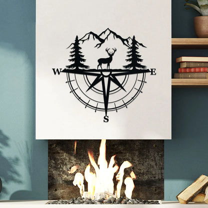 Deer Compass Sign