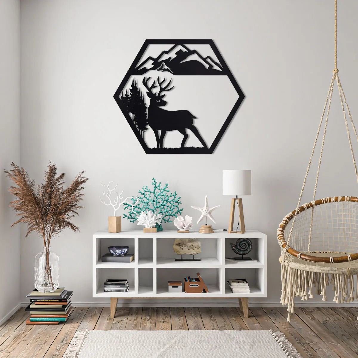 Deer in the Mountains Sign