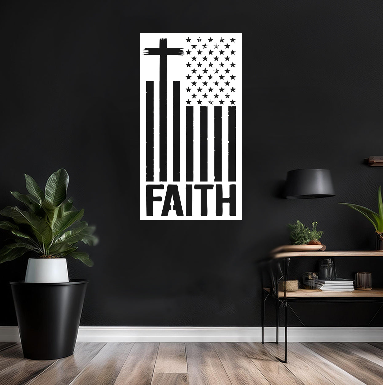 Faith/Cross American Flag