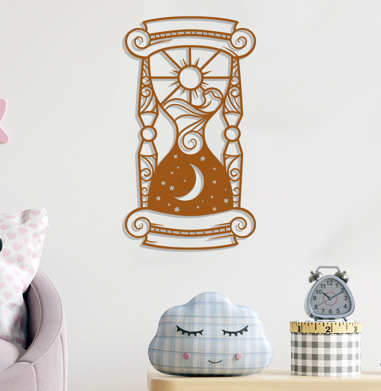 Sun and Moon Hourglass Sign