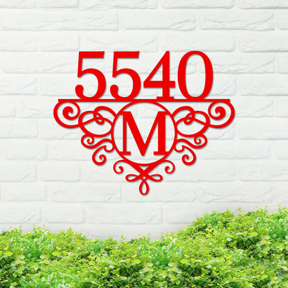 Address Sign, Number and Monogram