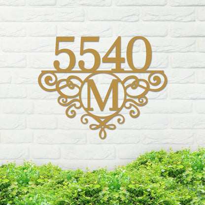 Address Sign, Number and Monogram