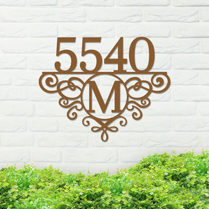 Address Sign, Number and Monogram