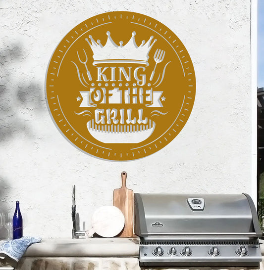 King of the Grill Sign