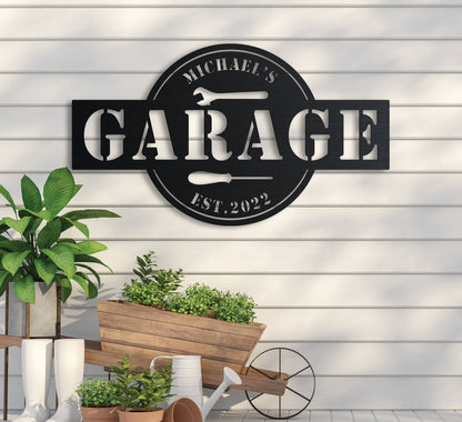 Personalized Garage Sign