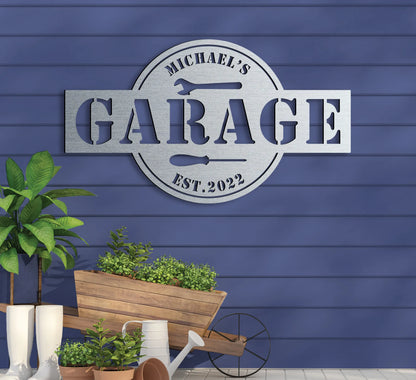 Personalized Garage Sign