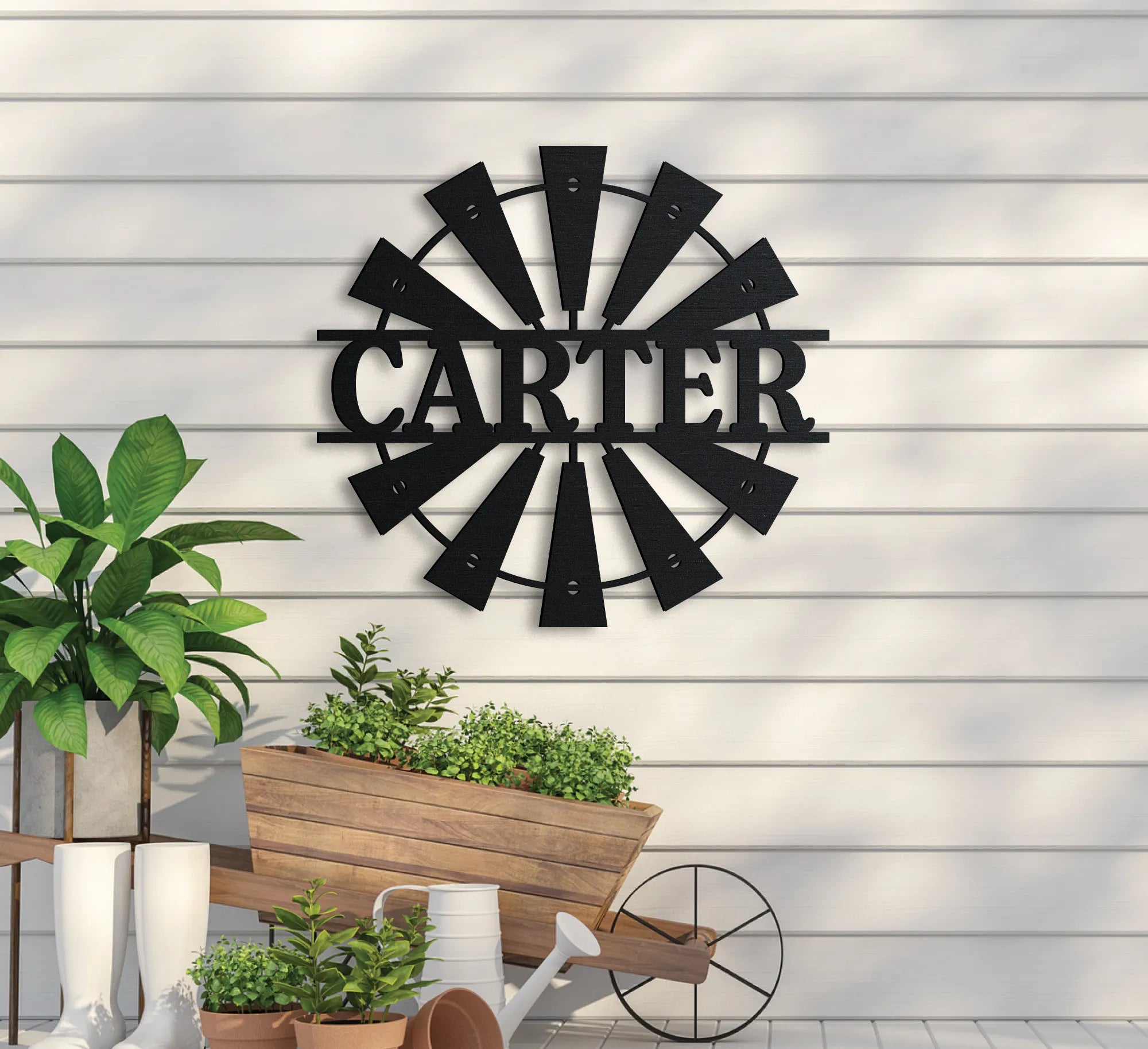 Name in Windmill Sign – Apex Metal Signs