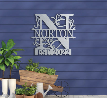 Family Name w Established Year Sign v2