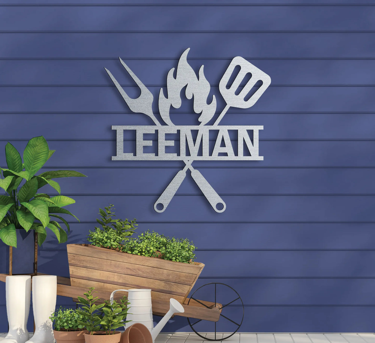 Grill Tools w Name Sign