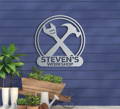 Workshop Tools Sign w Name