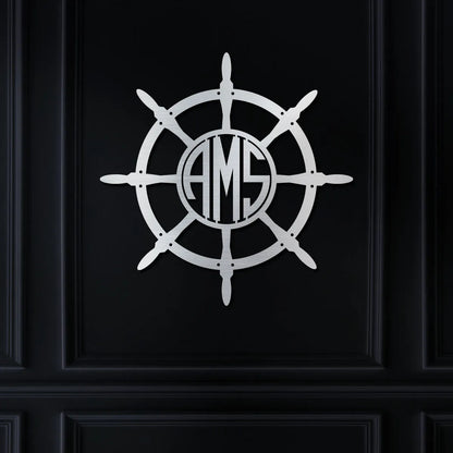 Ships Wheel With Monogram