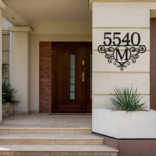 Address Sign, Number and Monogram