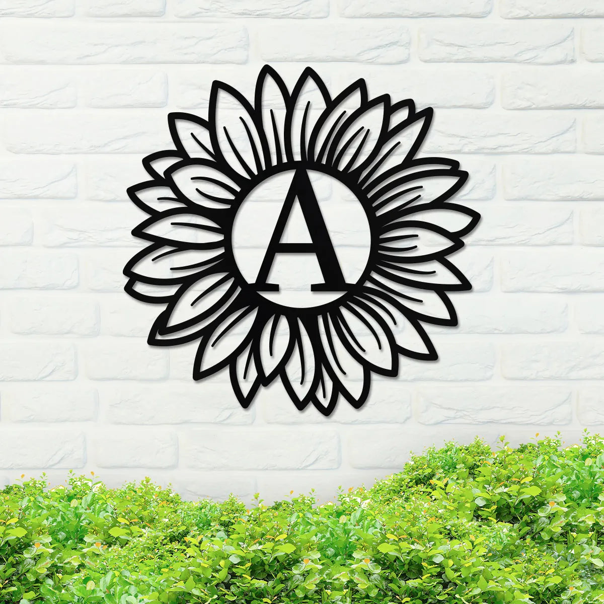 Sunflower Monogram Sign