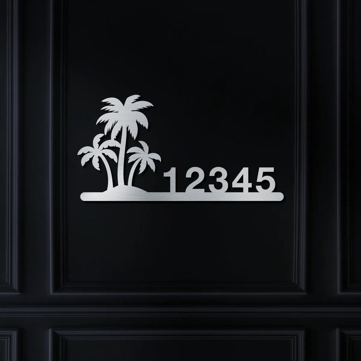 Palm Trees Address Sign