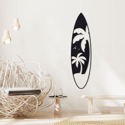 Palm Tree Surfboard Sign