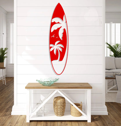 Palm Tree Surfboard Sign
