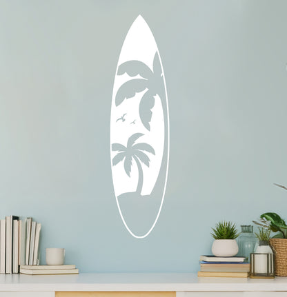 Palm Tree Surfboard Sign