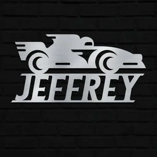 Race Car Name Sign