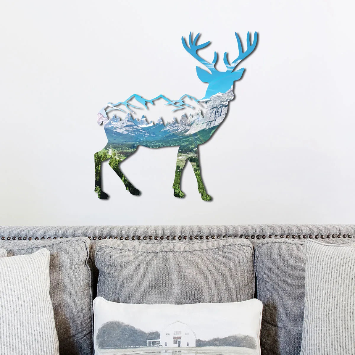 Rocky Mountains in Deer Wall Art