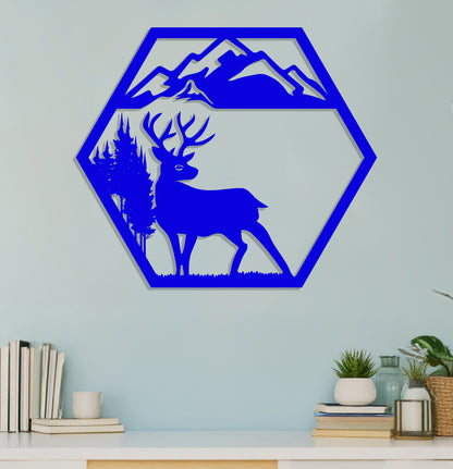 Deer in the Mountains Sign