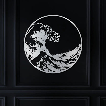 Ocean Waves in Circle Sign