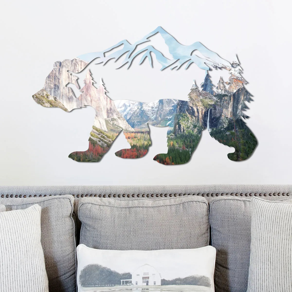 Yosemite Mountains in Bear Wall Art