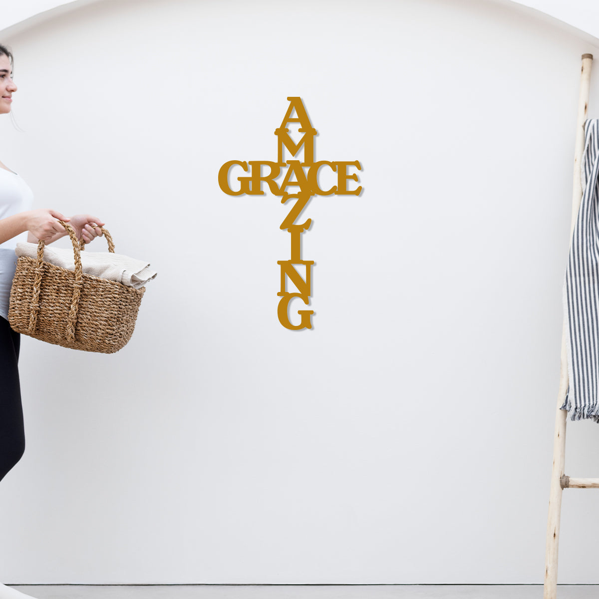 Amazing Grace Cross Sign