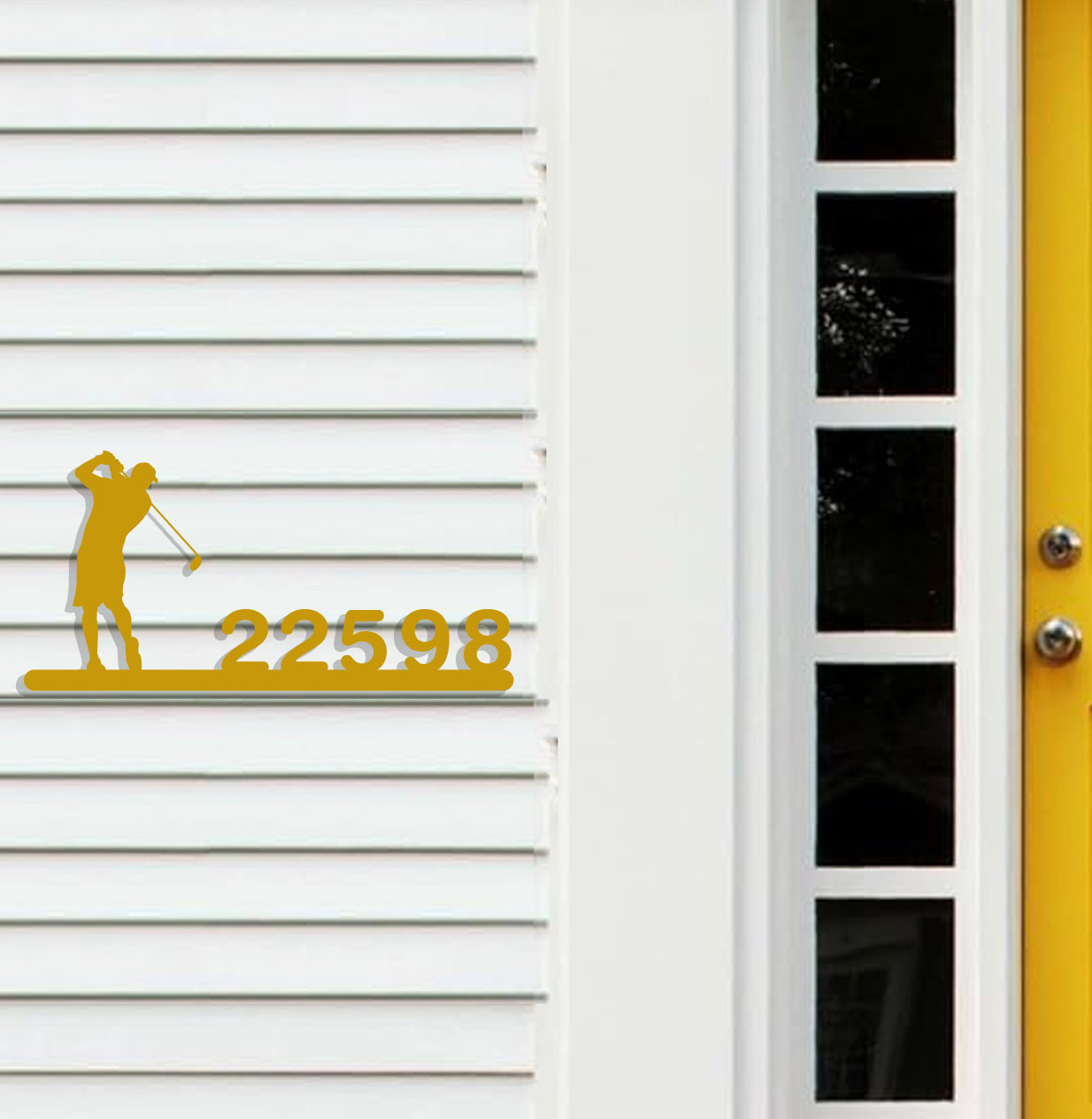 a yellow door with a yellow door handle