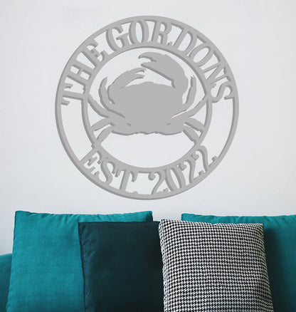 the gordon's restaurant logo on a wall above a couch