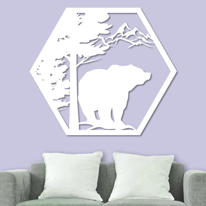 Bear in the Mountains Sign