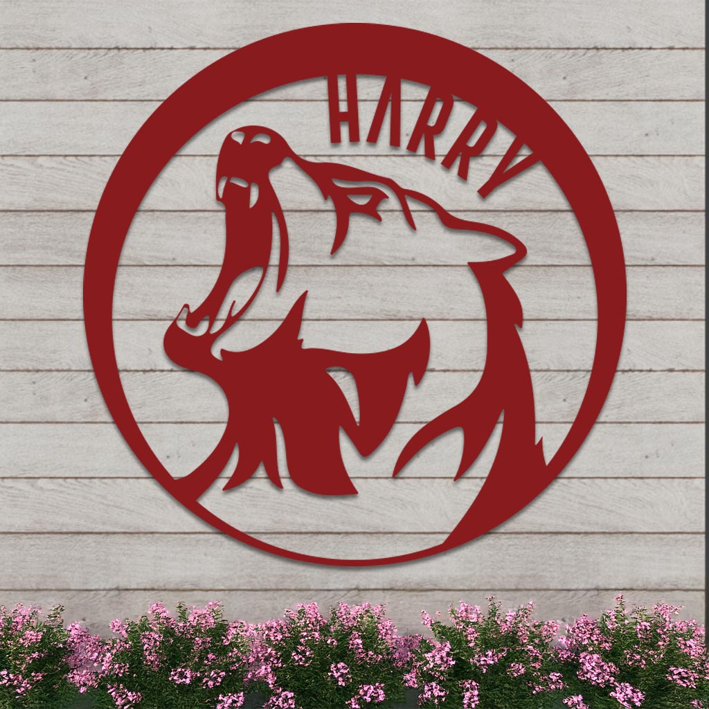 Bear Name Sign