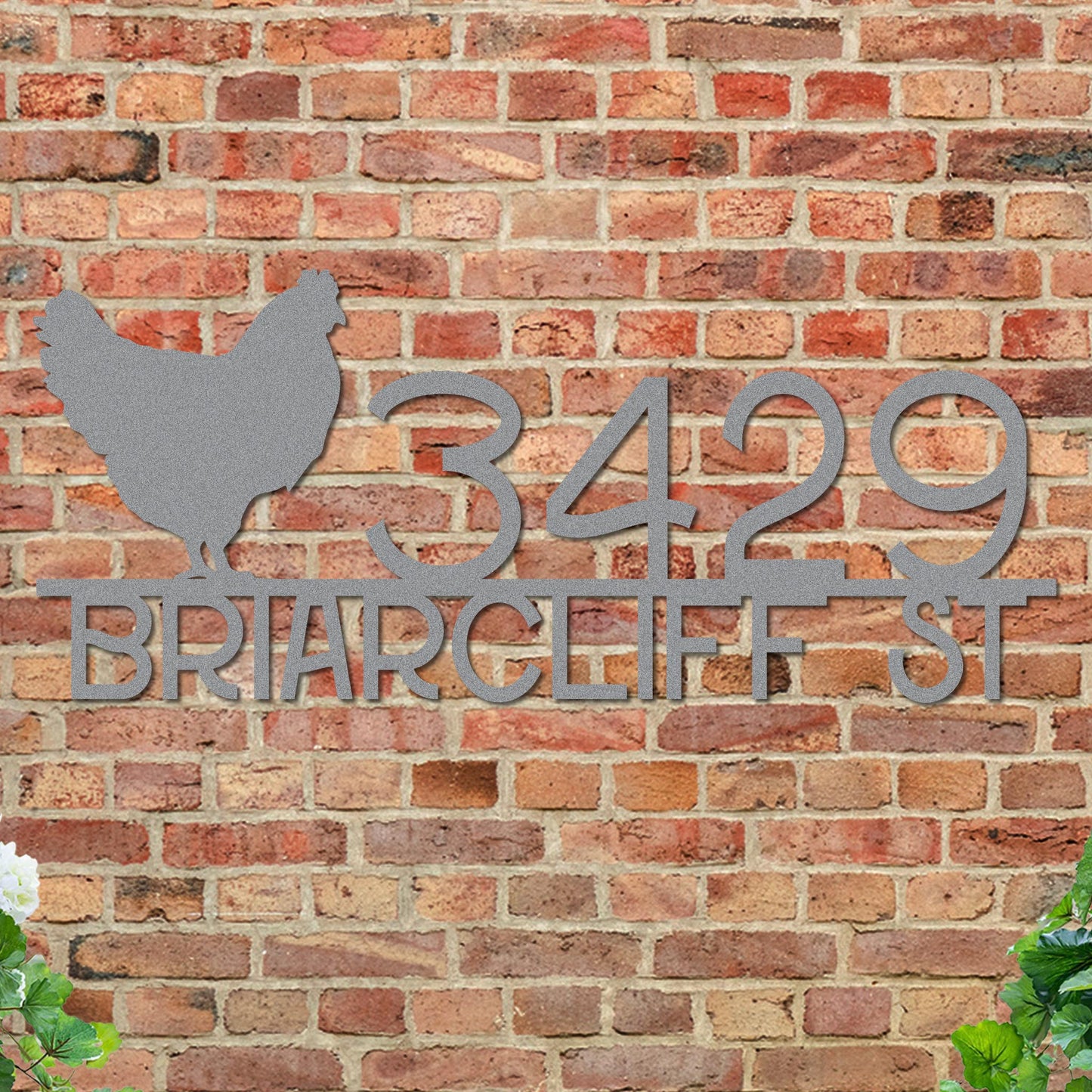 Chicken Address Sign