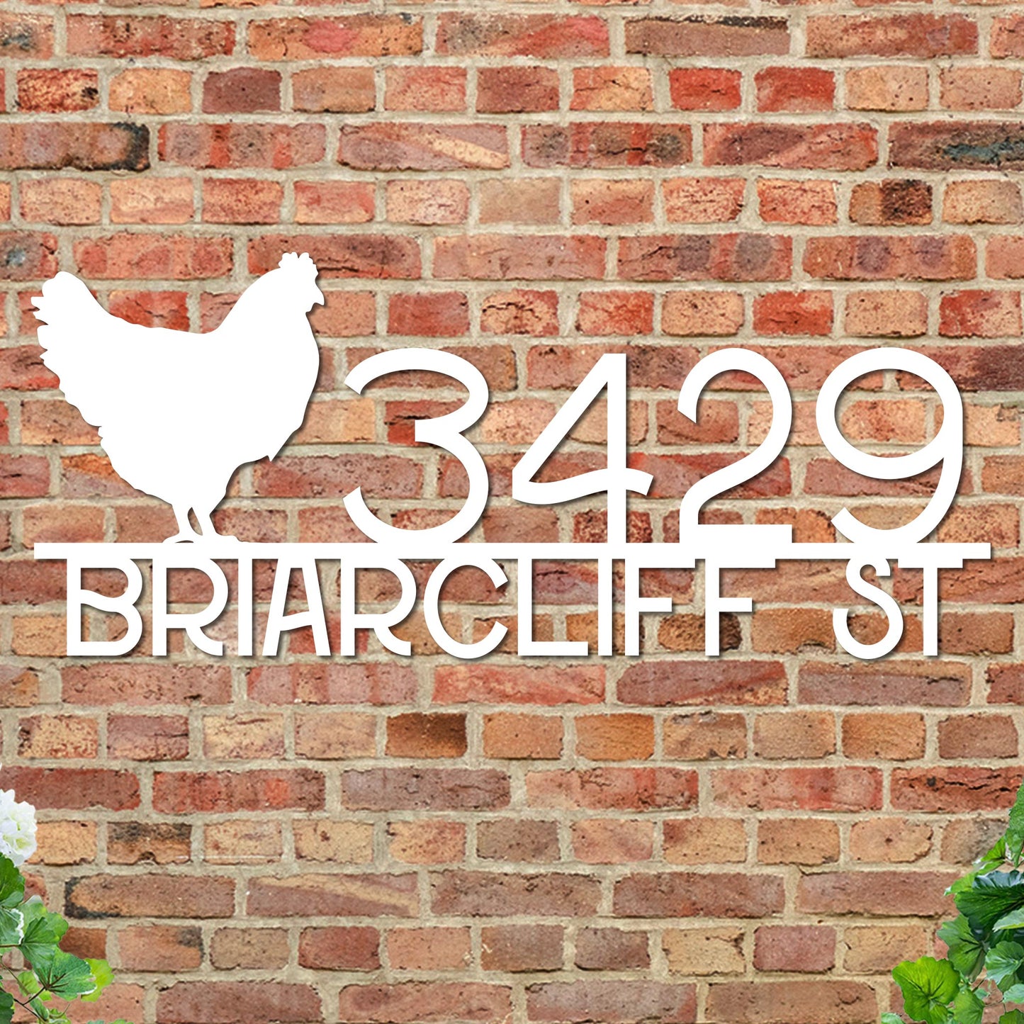 Chicken Address Sign