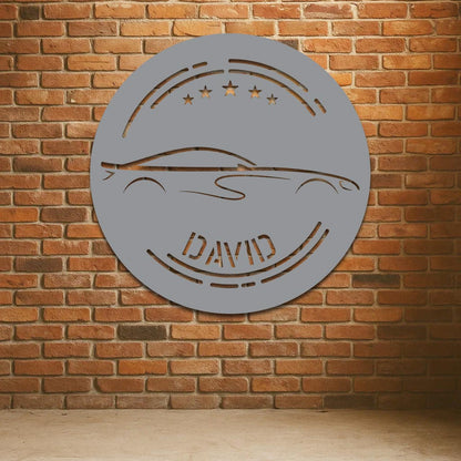 Corvette Name Sign