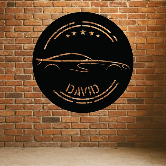 Corvette Name Sign